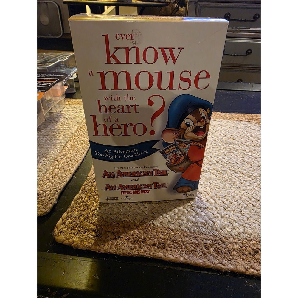 Vintage‎ An American Tail & Fievel Goes West (VHS) Box Set of 2